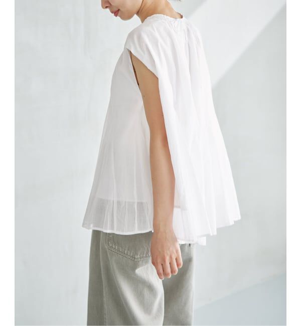 IENA「MARILYN MOON/マリリンムーン sheer cotton bl ブラウス 4263-104」|シャツ・ブラウス|