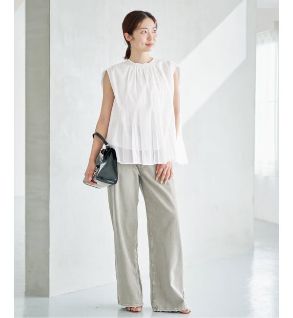 IENA「MARILYN MOON/マリリンムーン sheer cotton bl ブラウス 4263-104」|シャツ・ブラウス|