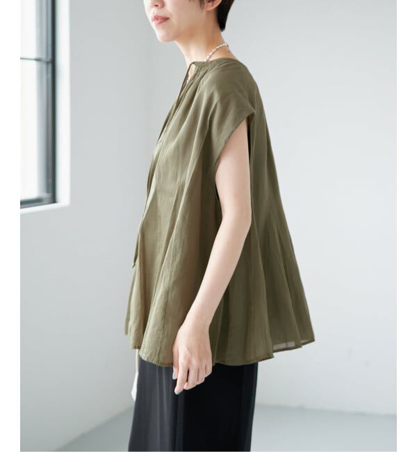 IENA「MARILYN MOON/マリリンムーン sheer cotton bl ブラウス 4263-104」|シャツ・ブラウス|