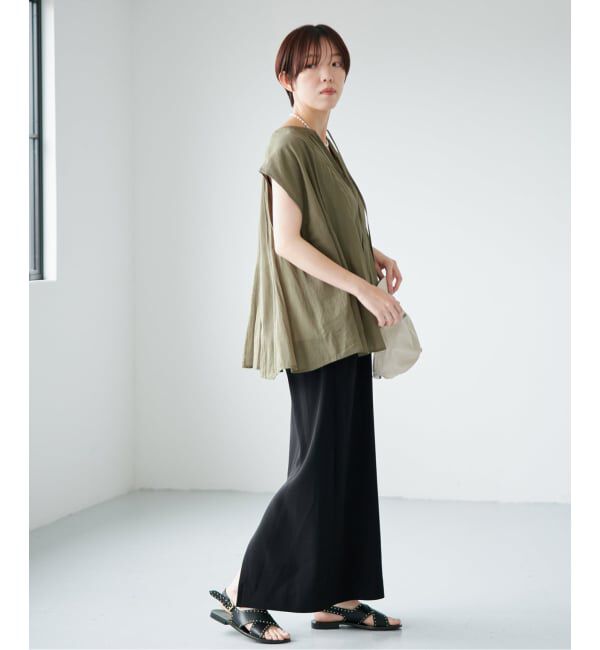 IENA「MARILYN MOON/マリリンムーン sheer cotton bl ブラウス 4263-104」|シャツ・ブラウス|