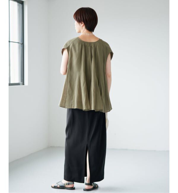 IENA「MARILYN MOON/マリリンムーン sheer cotton bl ブラウス 4263-104」|シャツ・ブラウス|