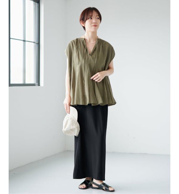 IENA「MARILYN MOON/マリリンムーン sheer cotton bl ブラウス 4263-104」|シャツ・ブラウス|