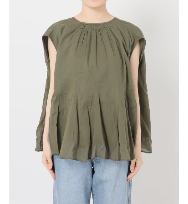 IENA「MARILYN MOON/マリリンムーン sheer cotton bl ブラウス 4263-104」|シャツ・ブラウス|