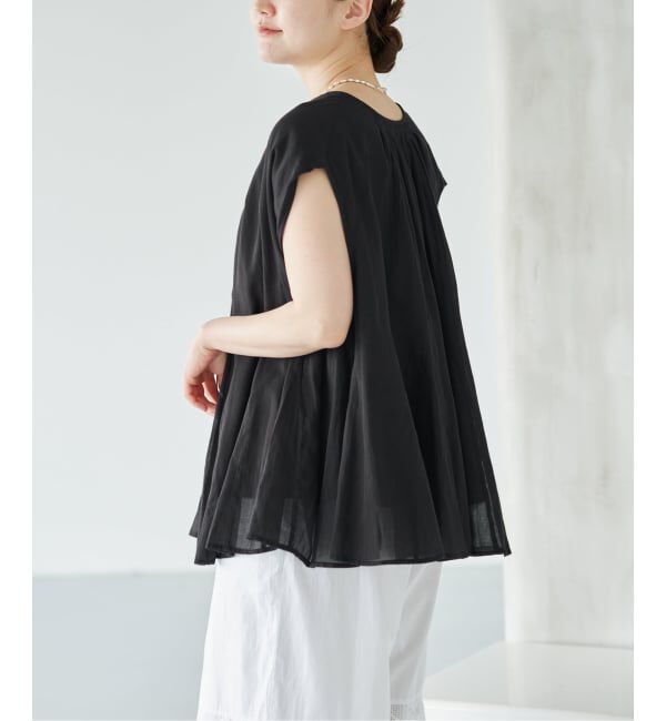 IENA「MARILYN MOON/マリリンムーン sheer cotton bl ブラウス 4263-104」|シャツ・ブラウス|