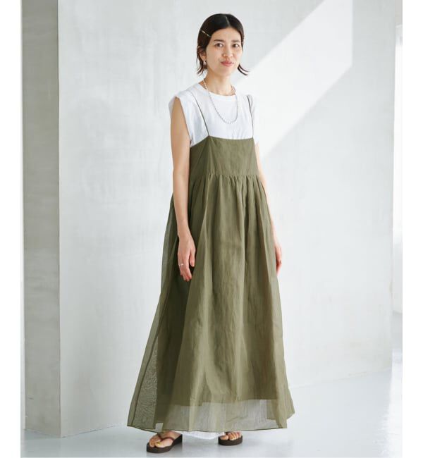 IENA「MARILYN MOON/マリリンムーン sheer cotton 2way op ワンピース 4263-105」|ワンピース|