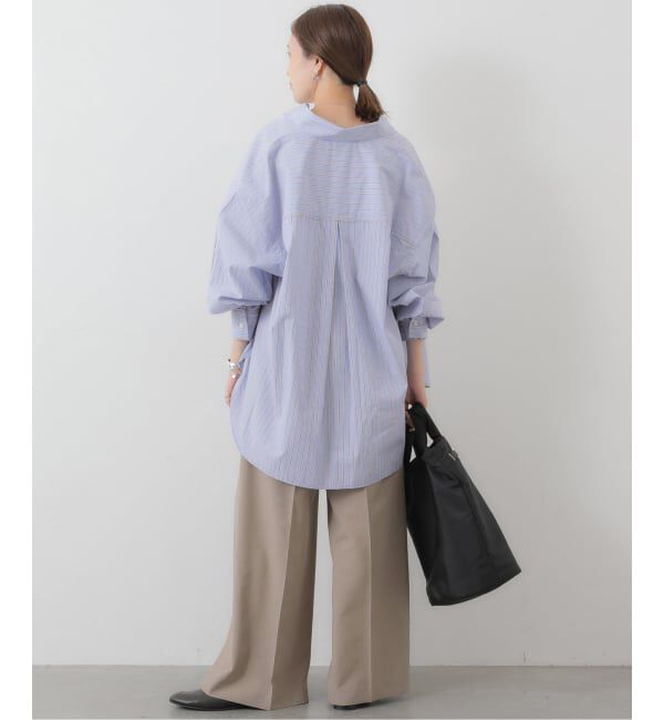 SLOBE IENA「《WEB限定/接触冷感/UVカット/吸水速乾/4サイズ展開/追加》ワイドスラックス」|スラックス|