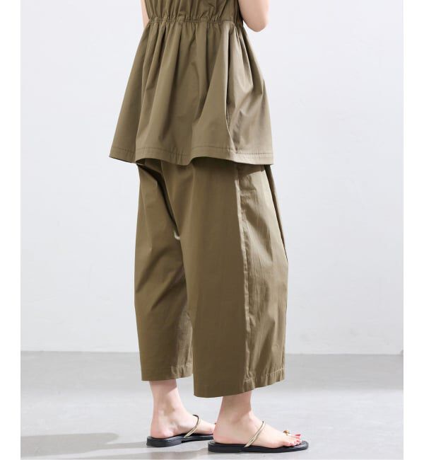 IENA「オーガニックコットンミックスバレルパンツ」|スラックス|