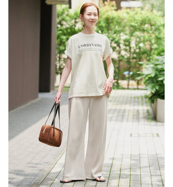 SLOBE IENA「スラブピグメントロゴTEE」|Tシャツ・カットソー|