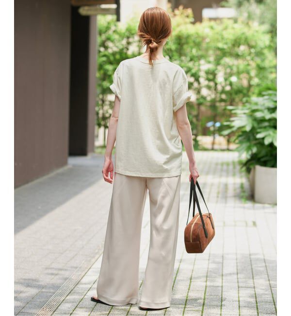 SLOBE IENA「スラブピグメントロゴTEE」|Tシャツ・カットソー|