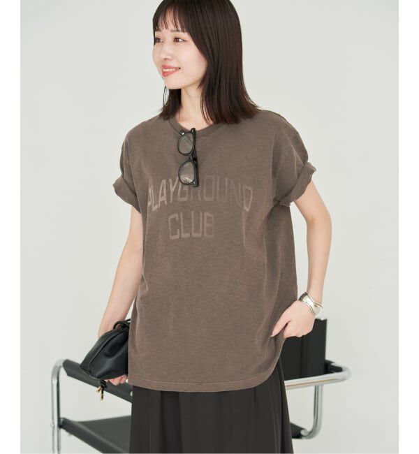 SLOBE IENA「スラブピグメントロゴTEE」|Tシャツ・カットソー|