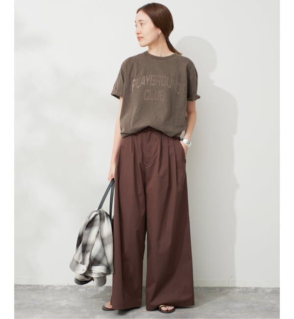 SLOBE IENA「スラブピグメントロゴTEE」|Tシャツ・カットソー|