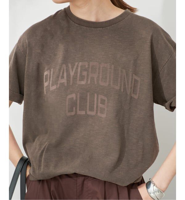 SLOBE IENA「スラブピグメントロゴTEE」|Tシャツ・カットソー|