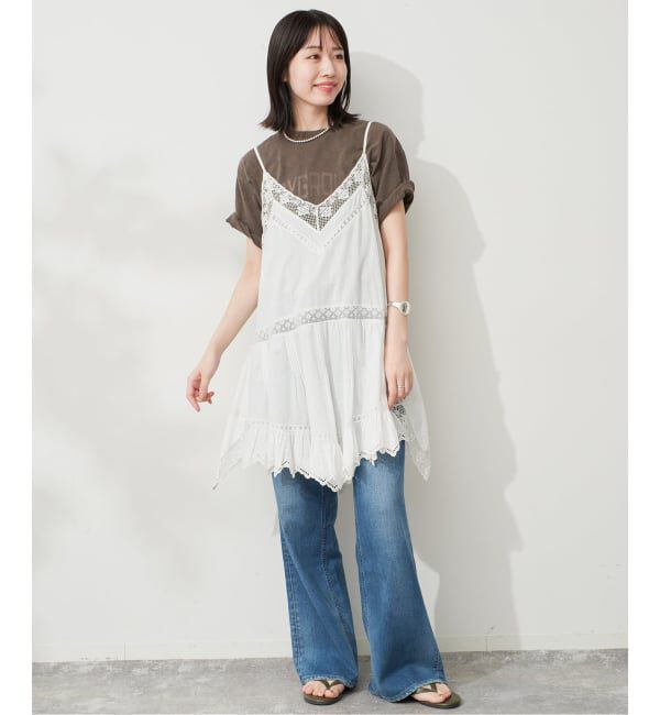 SLOBE IENA「スラブピグメントロゴTEE」|Tシャツ・カットソー|