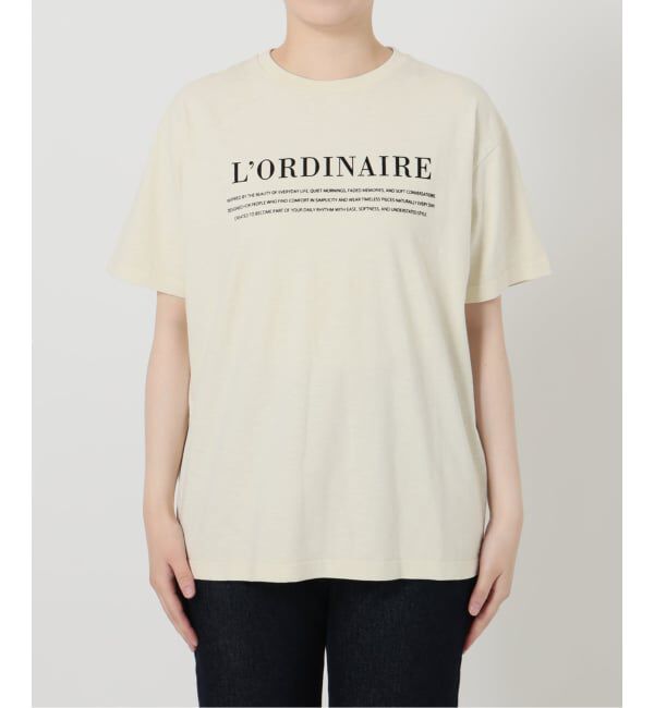 SLOBE IENA「スラブピグメントロゴTEE」|Tシャツ・カットソー|