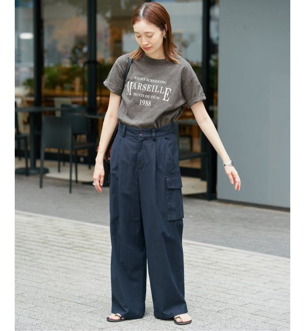 SLOBE IENA「スラブピグメントロゴTEE」|Tシャツ・カットソー|