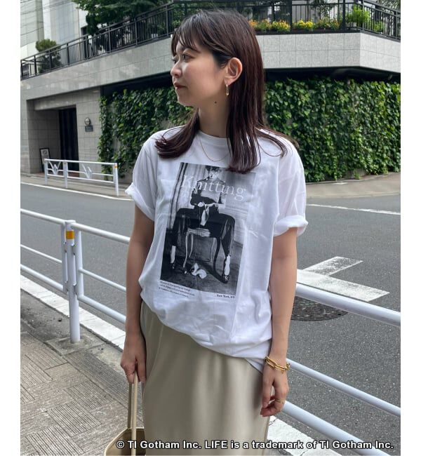 SLOBE IENA「《追加5》GOOD ROCK SPEED SLOBE別注 LIFE PC PHOTO TEE1」|Tシャツ・カットソー|