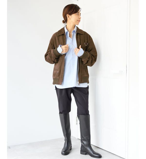 IENA「《予約》CINQUANTA/チンクアンタ SWEDISH MILITARY TYPE BLOUSON ブルゾン R-530」|ライダースジャケット|