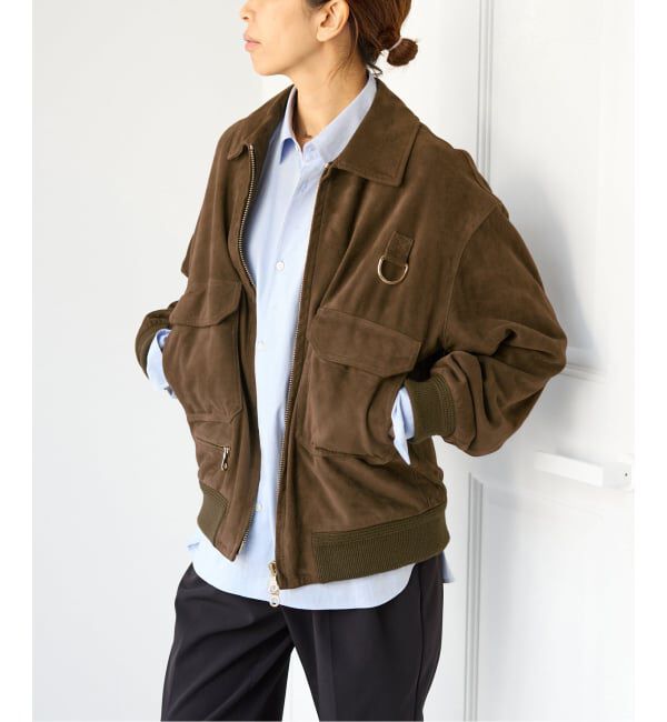 IENA「《予約》CINQUANTA/チンクアンタ SWEDISH MILITARY TYPE BLOUSON ブルゾン R-530」|ライダースジャケット|