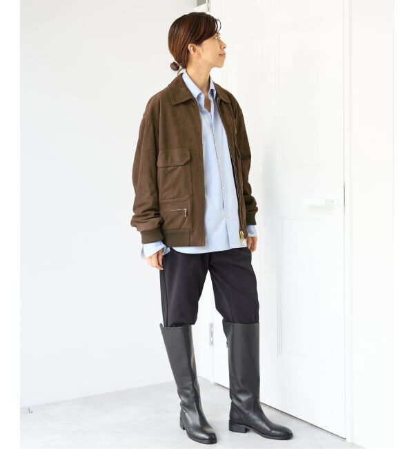 IENA「《予約》CINQUANTA/チンクアンタ SWEDISH MILITARY TYPE BLOUSON ブルゾン R-530」|ライダースジャケット|