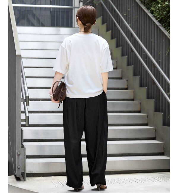 IENA「《接触冷感/UVカット》マットツイルイージーパンツ」|その他|