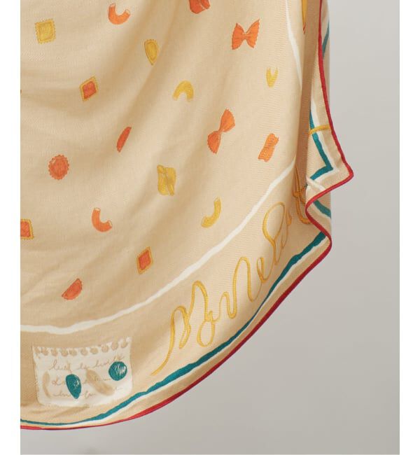 VERMEIL par iena「《予約》manipuri インドストール ラビオリ 120x120cm 163333004」|ストール|ベージュ
