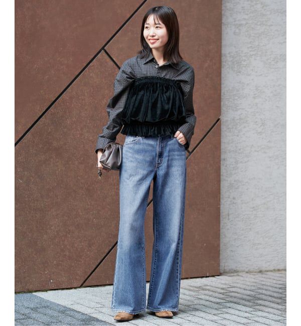 SLOBE IENA「《予約》Levi&rsquo;s/リーバイス SLOBE別注 CINCH WIDE LEG デニムパンツ」|デニム|