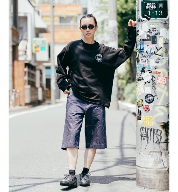 Paris Saint-Germain「【Poggy &times; Paris Saint-Germain】DEAR PSG PRINTED BAGGY SHORTS」|デニム|