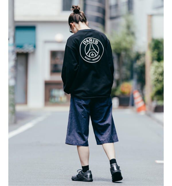 Paris Saint-Germain「【Poggy &times; Paris Saint-Germain】DEAR PSG PRINTED BAGGY SHORTS」|デニム|