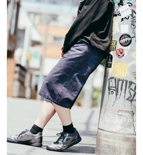 Paris Saint-Germain「【Poggy &times; Paris Saint-Germain】DEAR PSG PRINTED BAGGY SHORTS」|デニム|