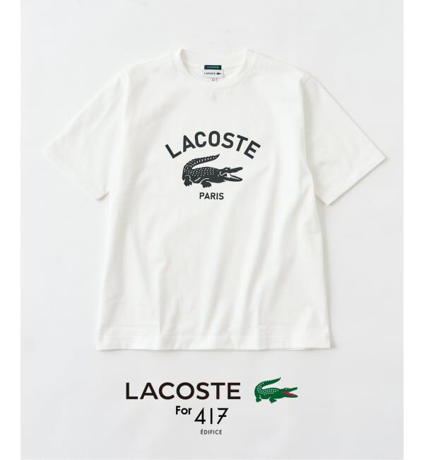 417 EDIFICE「【LACOSTE / ラコステ】 417別注 Print Tシャツ」|Tシャツ・カットソー|ブラック