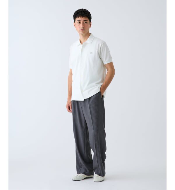 EDIFICE「LACOSTE(ラコステ) 別注 COOLMAX フルオープン 半袖ポロシャツ」|ポロシャツ|