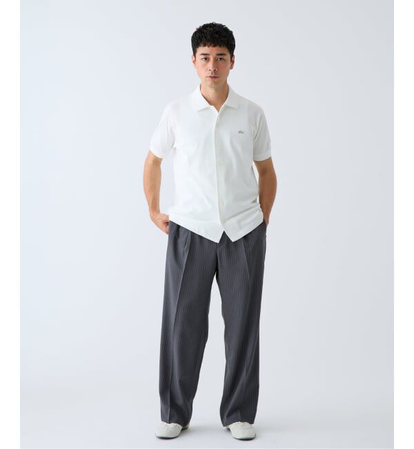 EDIFICE「LACOSTE(ラコステ) 別注 COOLMAX フルオープン 半袖ポロシャツ」|ポロシャツ|