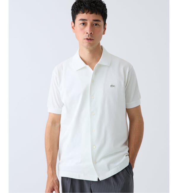 EDIFICE「LACOSTE(ラコステ) 別注 COOLMAX フルオープン 半袖ポロシャツ」|ポロシャツ|