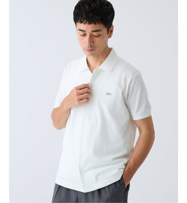 EDIFICE「LACOSTE(ラコステ) 別注 COOLMAX フルオープン 半袖ポロシャツ」|ポロシャツ|