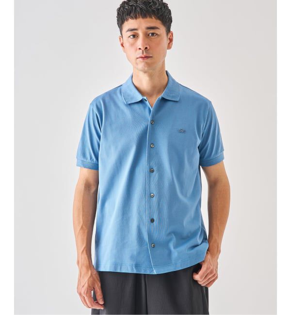 EDIFICE「LACOSTE(ラコステ) 別注 COOLMAX フルオープン 半袖ポロシャツ」|ポロシャツ|