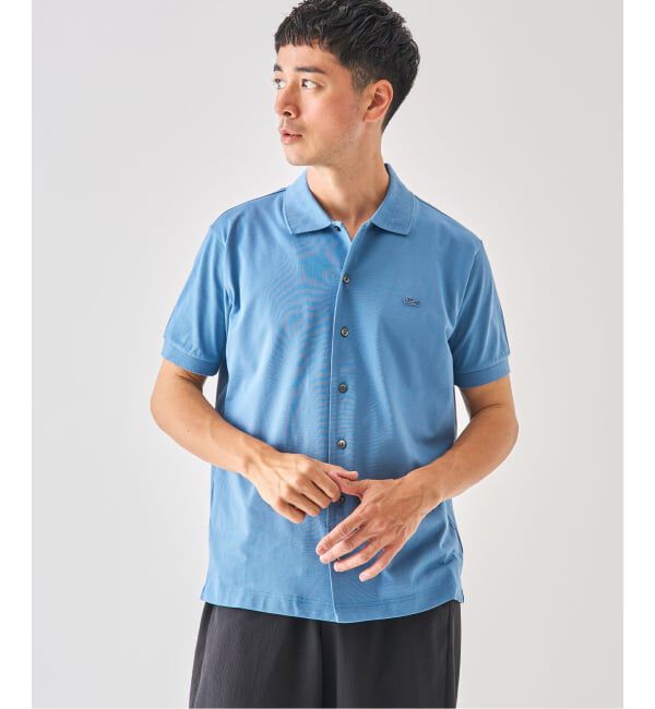 EDIFICE「LACOSTE(ラコステ) 別注 COOLMAX フルオープン 半袖ポロシャツ」|ポロシャツ|