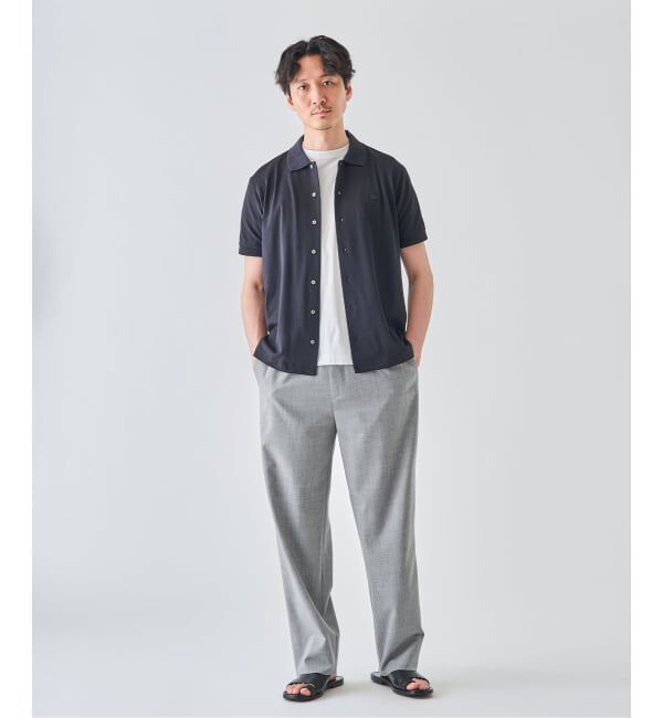 EDIFICE「LACOSTE(ラコステ) 別注 COOLMAX フルオープン 半袖ポロシャツ」|ポロシャツ|