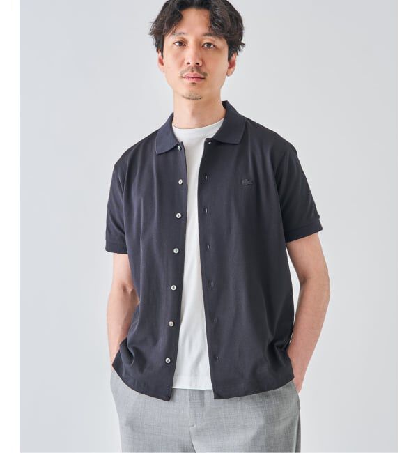 EDIFICE「LACOSTE(ラコステ) 別注 COOLMAX フルオープン 半袖ポロシャツ」|ポロシャツ|