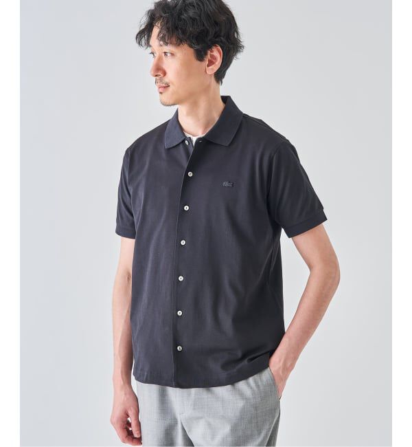 EDIFICE「LACOSTE(ラコステ) 別注 COOLMAX フルオープン 半袖ポロシャツ」|ポロシャツ|