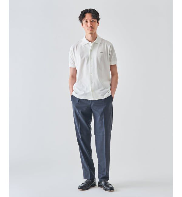 EDIFICE「LACOSTE(ラコステ) 別注 COOLMAX フルオープン 半袖ポロシャツ」|ポロシャツ|