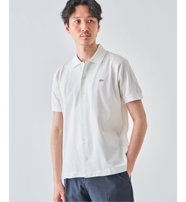 EDIFICE「LACOSTE(ラコステ) 別注 COOLMAX フルオープン 半袖ポロシャツ」|ポロシャツ|