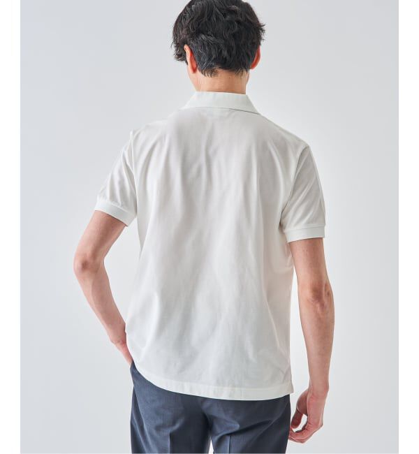EDIFICE「LACOSTE(ラコステ) 別注 COOLMAX フルオープン 半袖ポロシャツ」|ポロシャツ|