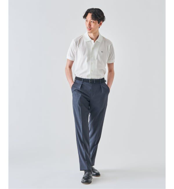 EDIFICE「LACOSTE(ラコステ) 別注 COOLMAX フルオープン 半袖ポロシャツ」|ポロシャツ|