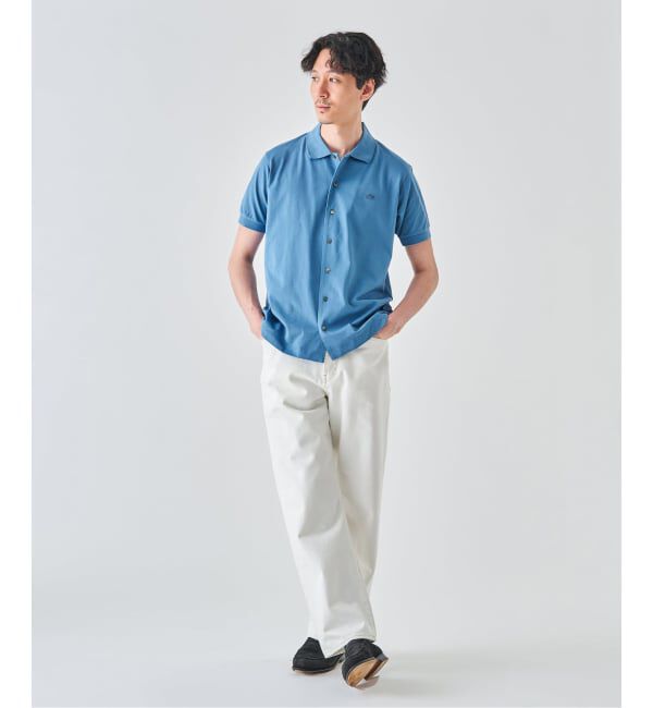EDIFICE「LACOSTE(ラコステ) 別注 COOLMAX フルオープン 半袖ポロシャツ」|ポロシャツ|