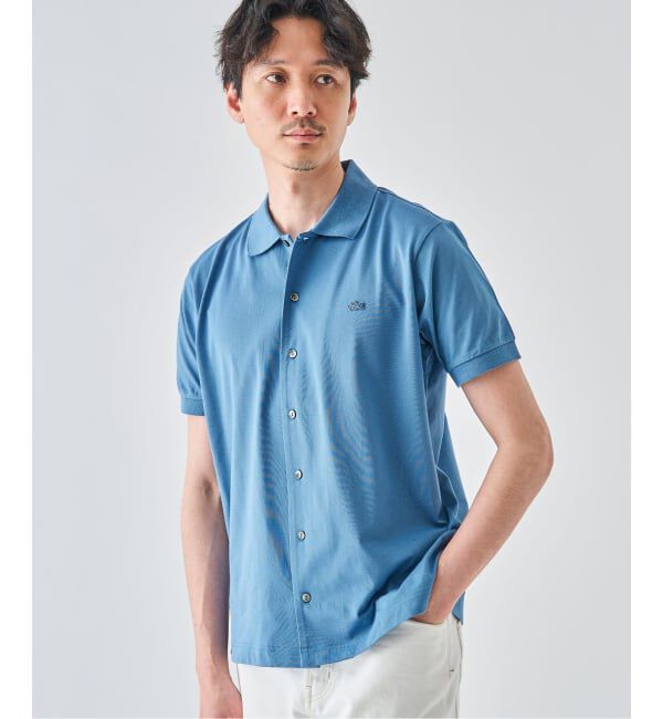 EDIFICE「LACOSTE(ラコステ) 別注 COOLMAX フルオープン 半袖ポロシャツ」|ポロシャツ|
