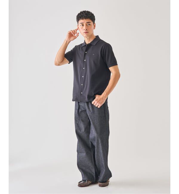 EDIFICE「LACOSTE(ラコステ) 別注 COOLMAX フルオープン 半袖ポロシャツ」|ポロシャツ|