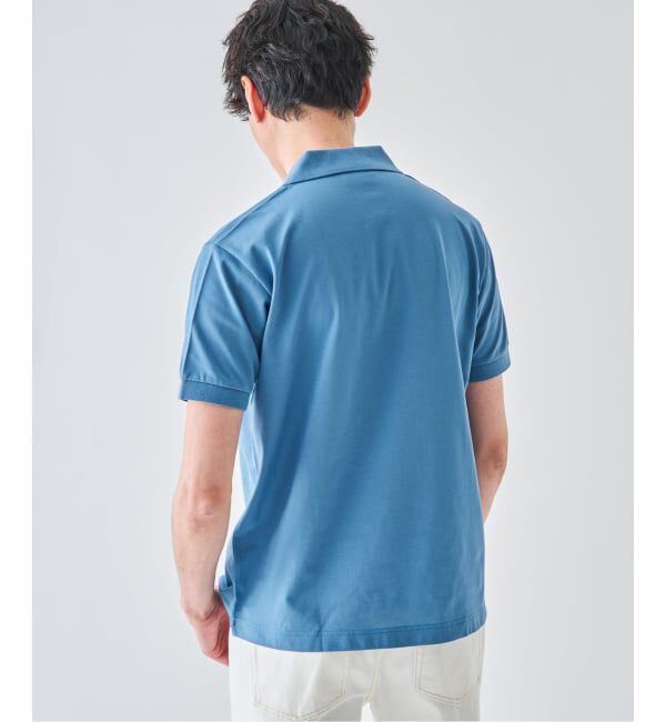 EDIFICE「LACOSTE(ラコステ) 別注 COOLMAX フルオープン 半袖ポロシャツ」|ポロシャツ|