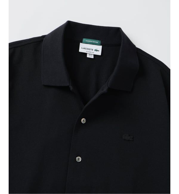 EDIFICE「LACOSTE(ラコステ) 別注 COOLMAX フルオープン 半袖ポロシャツ」|ポロシャツ|
