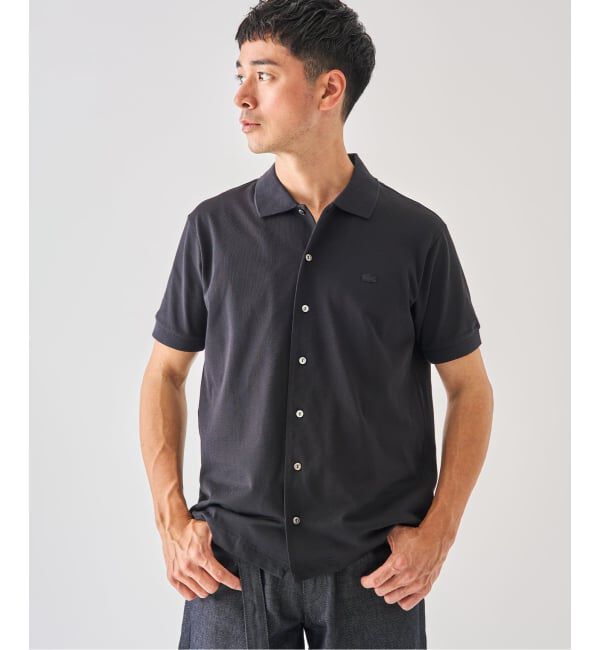 EDIFICE「LACOSTE(ラコステ) 別注 COOLMAX フルオープン 半袖ポロシャツ」|ポロシャツ|