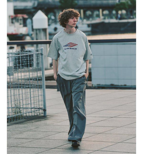 417 EDIFICE「UMBRO&times;417 USA26 FLAG LOGO TEE」|Tシャツ・カットソー|
